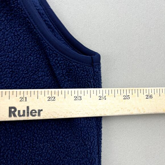 Vintage Columbia Pictures Vest Jacket Adult XL Navy Blue Fleece Movies Film 90s - Picture 8 of 10